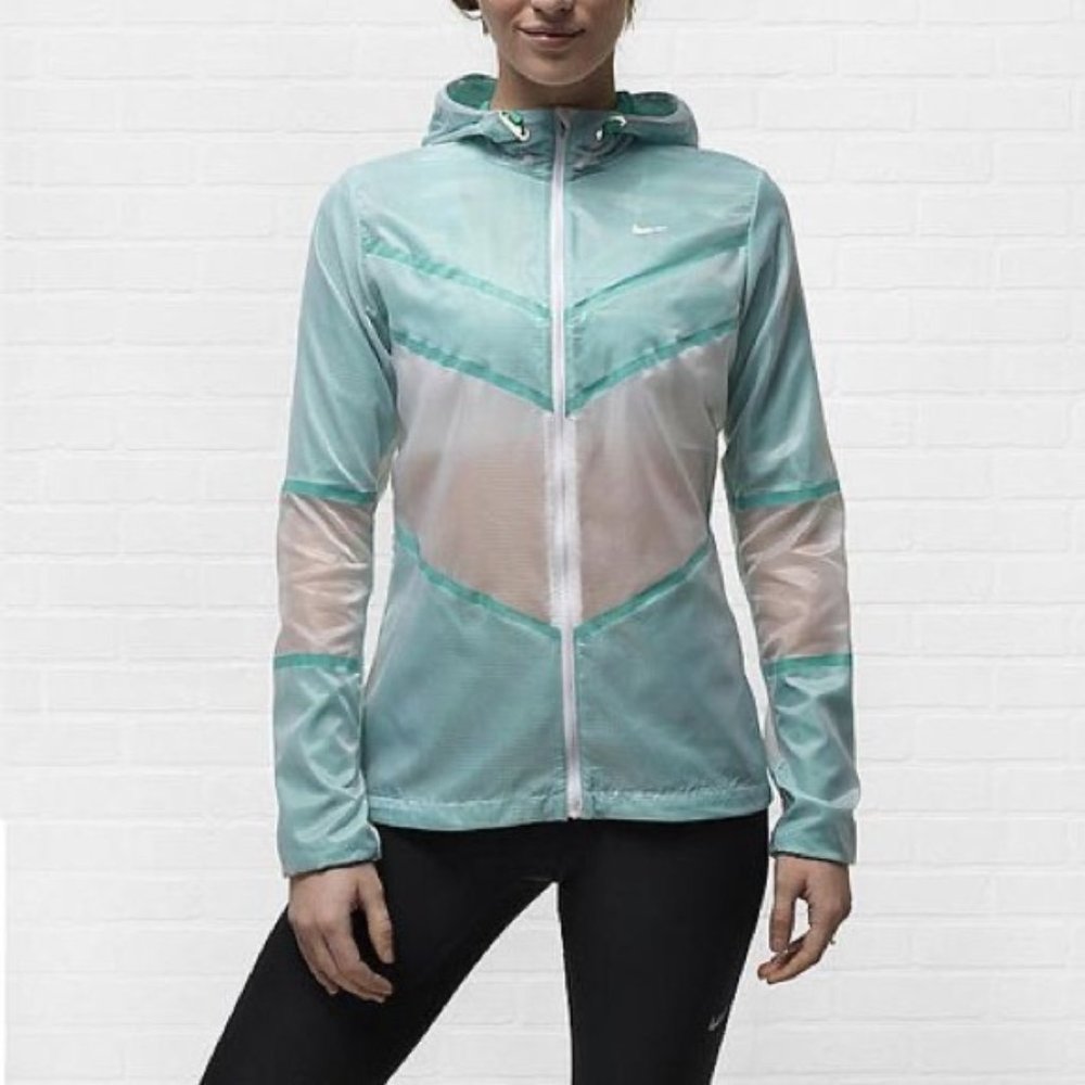 Nike Women’s Cyclone Running Jacket Mint White M